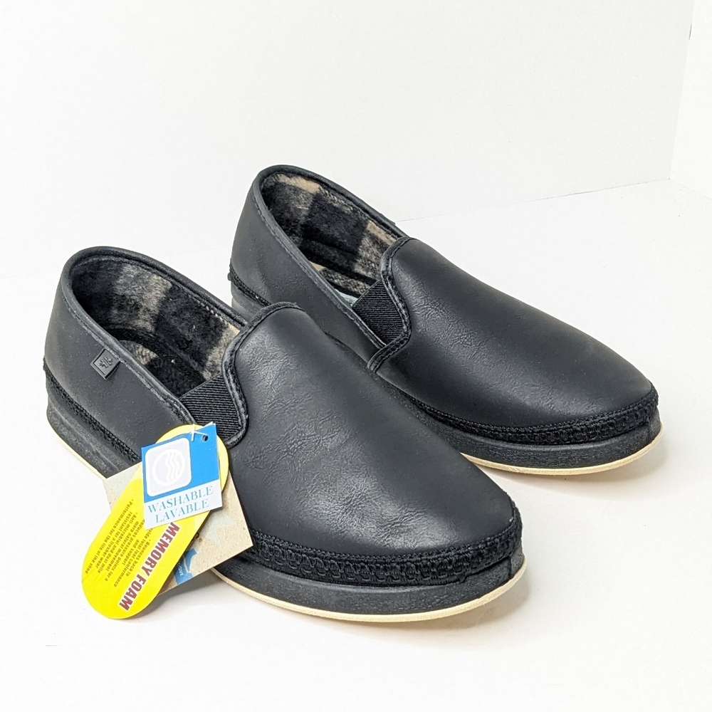 Foamtreads Davenport Slippers, Black, Men's 8 Wide